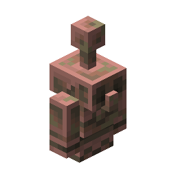 Exposed Copper Golem Statue